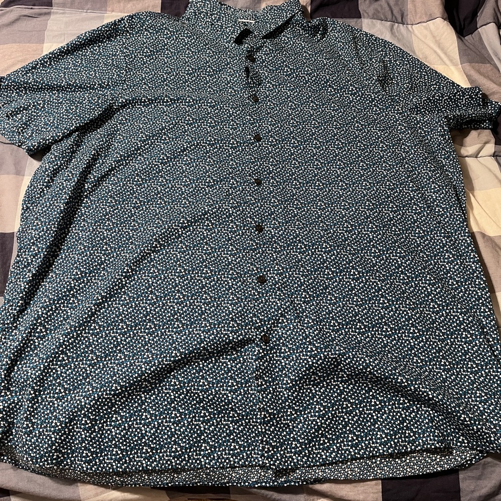 Men's 2XL Perry Ellis Short Sleeve Buttondown